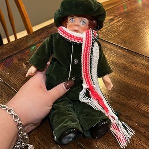 Vintage 1984 Balos holiday boy porcelain doll